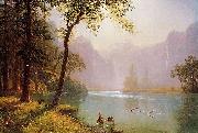 Albert Bierstadt The Kern River Valley, a montane canyon in the Sierra Nevada, California oil painting on canvas